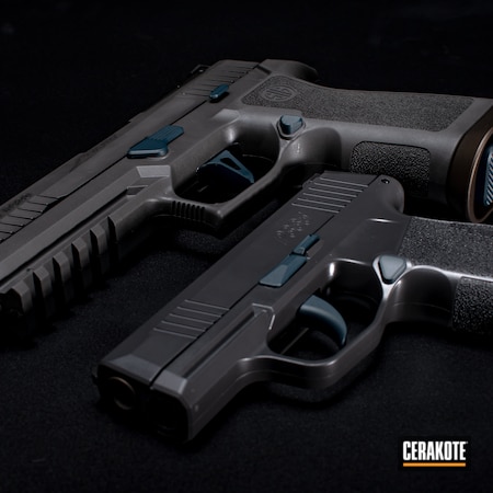 Powder Coating: 9mm,Matching Set,Firearm,M17 COYOTE TAN E-170,Tactical,S.H.O.T,Sig Sauer,Blue Titanium H-185,Sig P365,Concrete E-160,Sky Blue H-169,Midnight Bronze H-294,Sig Sauer X5,BLACKOUT E-100,Pistol,p365,Firearms,x5
