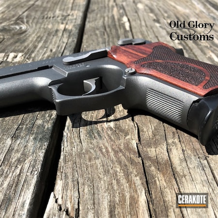 Powder Coating: Smith & Wesson,S.H.O.T,Pistol,669,Tungsten H-237,Restoration