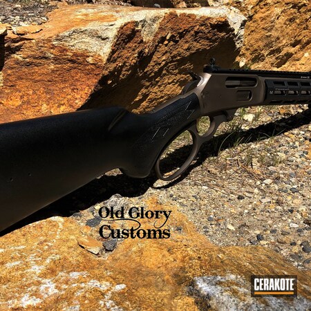 Powder Coating: Graphite Black H-146,Marlin,S.H.O.T,Midwest Industry,XS,Burnt Bronze H-148,Lever Action,1895,Pighunter,Barrel Chopped