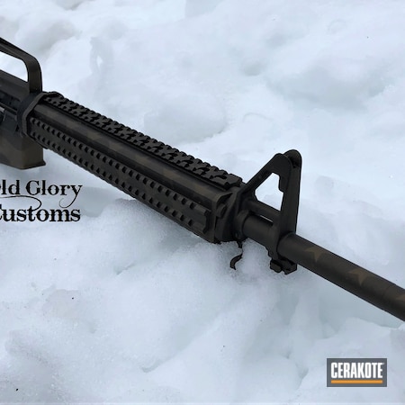 Powder Coating: Graphite Black H-146,Distressed,S.H.O.T,Ghost Flag,Tactical Rifle,American Flag,AR-15,Burnt Bronze H-148