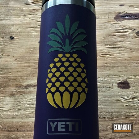 Powder Coating: Pineapple,Crushed Silver H-255,SUNFLOWER H-317,Water Bottle,SQUATCH GREEN H-316,Lifestyle,More Than Guns,YETI
