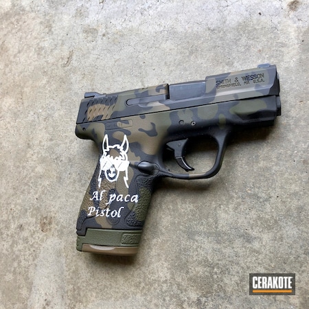 Powder Coating: 9mm,Graphite Black H-146,Smith & Wesson,M&P Shield,S.H.O.T,Pistol,Alpaca Pistol,MultiCam,O.D. Green H-236,MAGPUL® FLAT DARK EARTH H-267