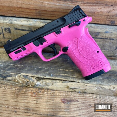 Powder Coating: Smith & Wesson M&P,Smith & Wesson,Two Tone,S.H.O.T,Pistol,Prison Pink H-141,380EZ