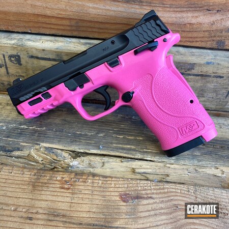 Powder Coating: Smith & Wesson M&P,Smith & Wesson,Two Tone,S.H.O.T,Pistol,Prison Pink H-141,380EZ