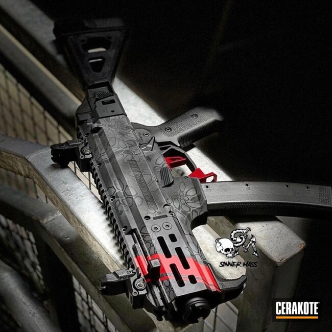 Cerakoted Custom Camo Cz Ar Pistol In H-167, H-234 And H-146