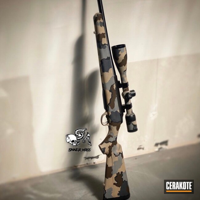 Cerakoted Kuiu Camo Tika T3 Rifle