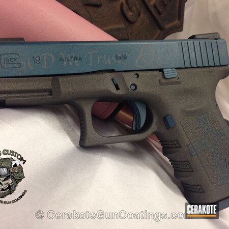 Powder Coating: Glock,Handguns,SOCOM BLUE  H-245,Tungsten H-237,Sky Blue H-169