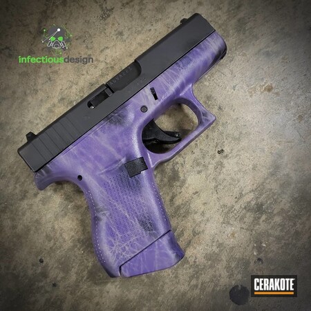 Powder Coating: 9mm,Conceal Carry,Graphite Black H-146,S.H.O.T,Handguns,Pistol,Bright Purple H-217