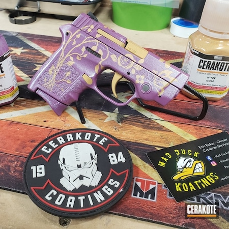 Powder Coating: Smith & Wesson,S.H.O.T,Pistol,Gold H-122,Bodyguard,Bright Purple H-217