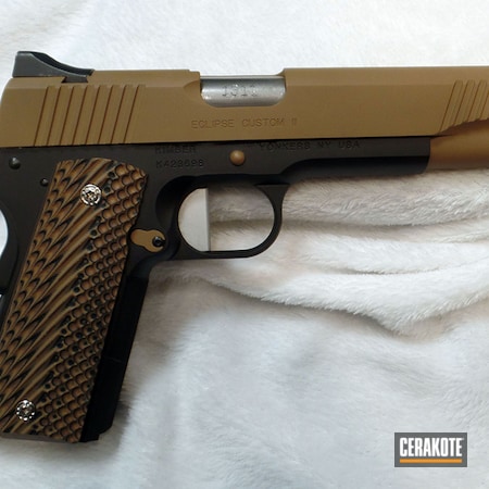Powder Coating: Firearm,Graphite Black H-146,Kimber,Color Match,1911,S.H.O.T,Eclipse Custom II,Pistol,Custom Mix,Handgun