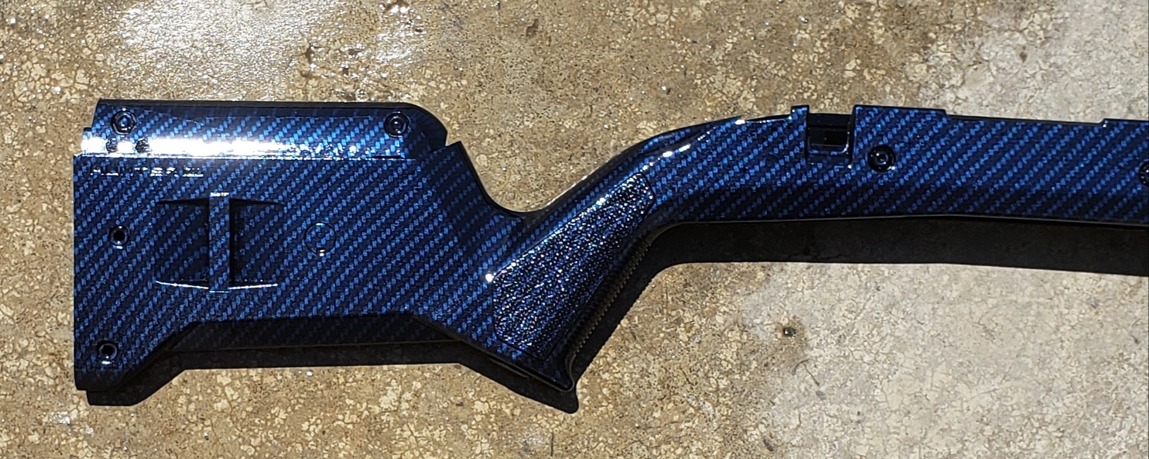 Ceramic Rifles Carbon Fiber Rifle Stock coated in High Gloss Ceramic Clear | Cerakote