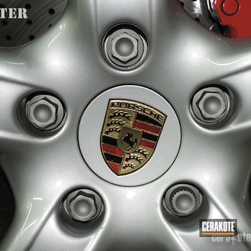 Cerakoted 2006 Porsche 987 Wheel Nuts In H-147