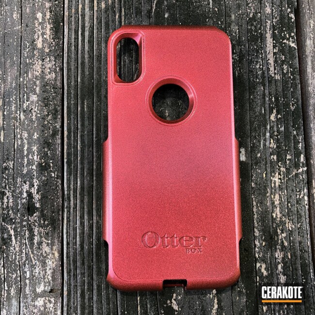 Cerakoted Otterbox Iphone X Case In H-188 And Mc-157