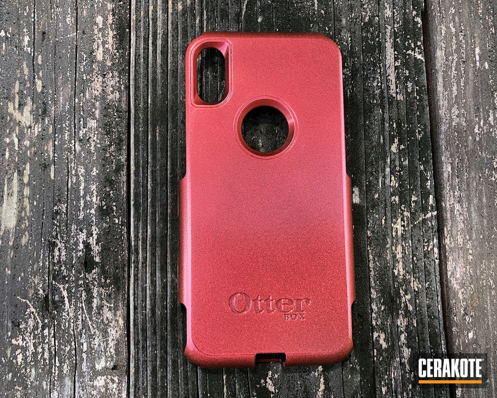 Otterbox Iphone X Case Coated In Magpul Stealth Grey And Matte Ceramic Clear Cerakote