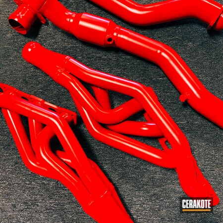 Powder Coating: Automotive,STOPLIGHT RED C-143,More Than Guns,Exhaust