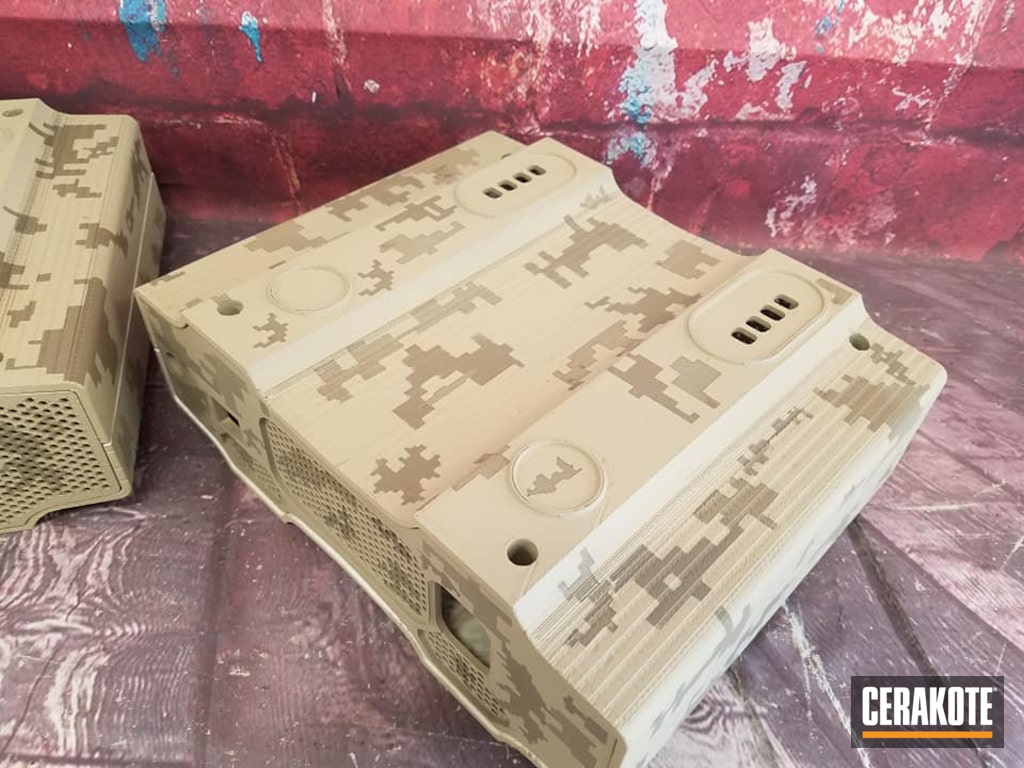 3d Printed Data Storage Housings With Desert Sand Coyote Tan And Magpul Flat Dark Earth Cerakote