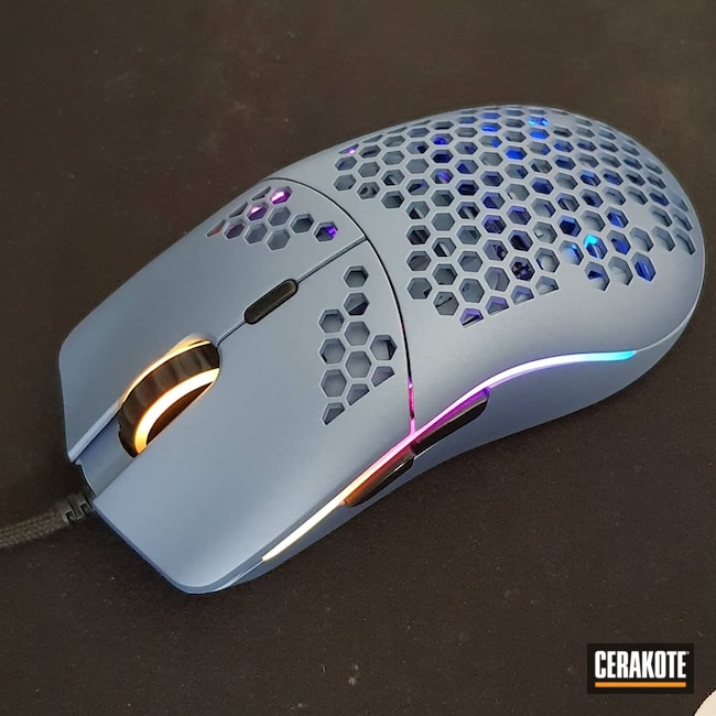 Glorious Pc Gaming Model O Mouse Finished With Polar Blue Cerakote