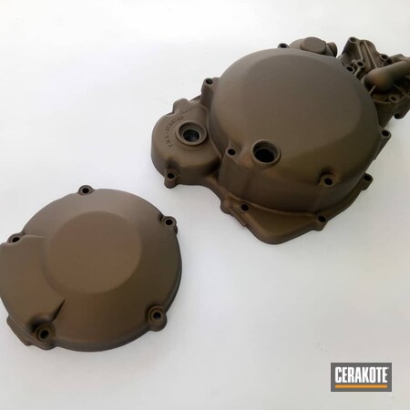 Powder Coating: Motorcycles,Automotive,Burnt Bronze H-148,More Than Guns,Engine Cover