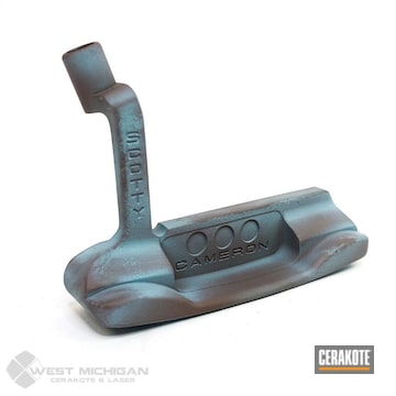 Cerakoted Oxidized Penny Golf Putter In H-175