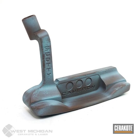 Powder Coating: Distressed,Sports and Fitness,Golf,Scotty Cameron,Sports Equipment,Custom Mix,Robin's Egg Blue H-175,Lifestyle,More Than Guns,Oxidized Penny