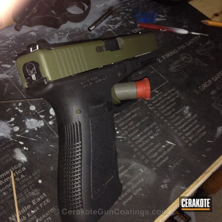 Powder Coating: Glock,O.D. Green C-241,Handguns