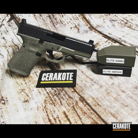 Powder Coating: Glock,Smoke E-120,S.H.O.T,Pistol,Glock 19,Sand E-150