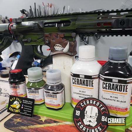 Powder Coating: Graphite Black H-146,Chocolate Brown H-258,S.H.O.T,MULTICAM® BRIGHT GREEN H-343,Stormtrooper White H-297,Tactical Rifle,Warthog,Tungsten H-237,STOPLIGHT RED C-143