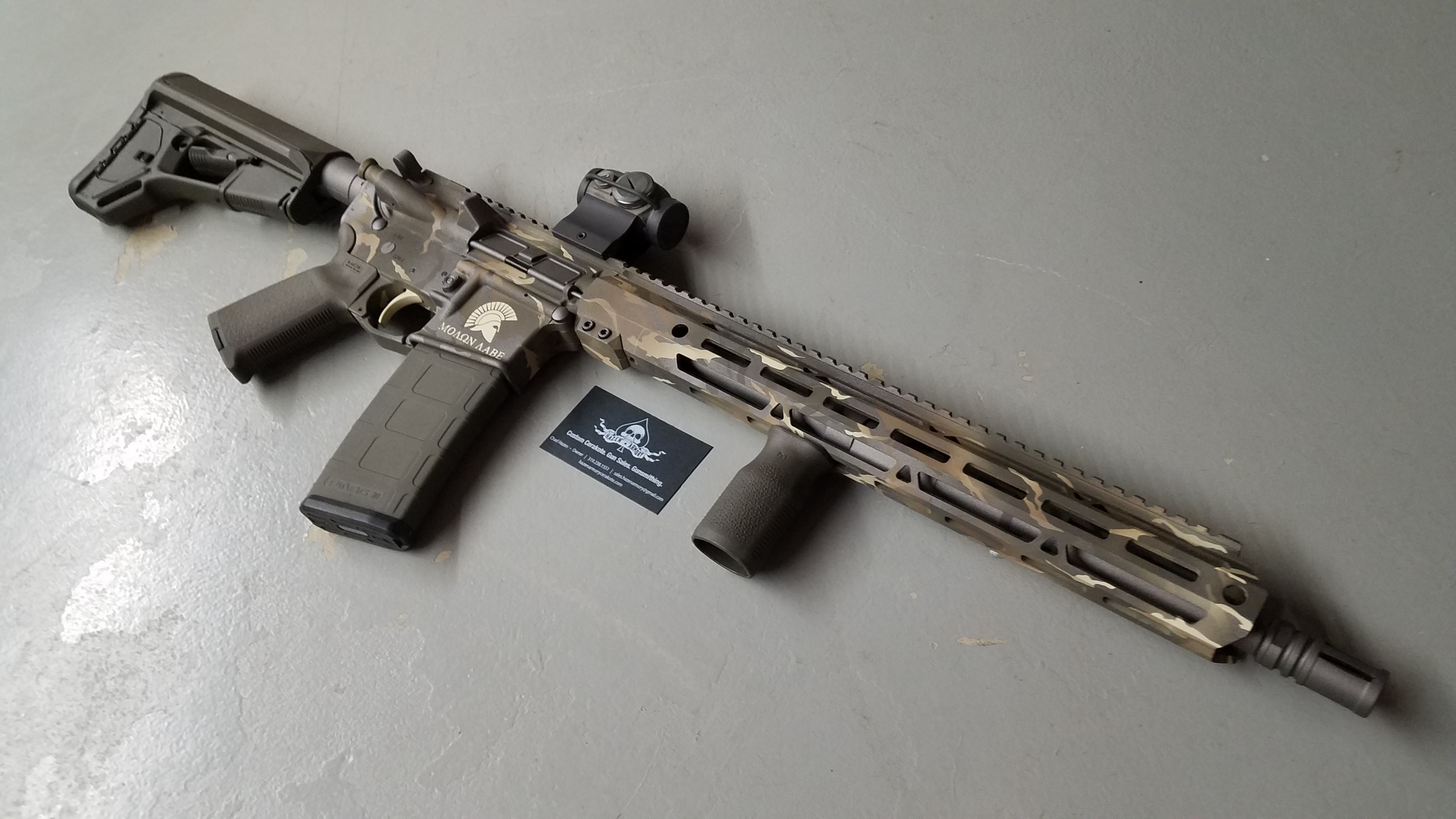 Camo Tactical Rifle done in Magpul® O.D. Green, Benelli® Sand, Tungsten ...