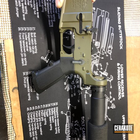 Powder Coating: Graphite Black C-102,5.56,AR Pistol,Anderson Mfg.,Tactical Rifle,MIL SPEC O.D. GREEN C-244,AR-15,Custom