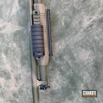 Cerakoted Custom Shotgun Camo In C-232, C-102 And C-246
