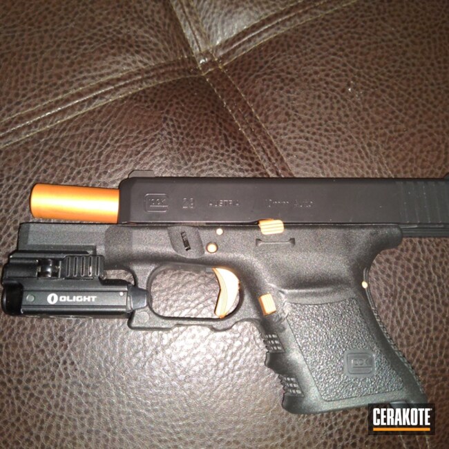 Cerakoted Glock 29 Handgun In H-347 And E-100