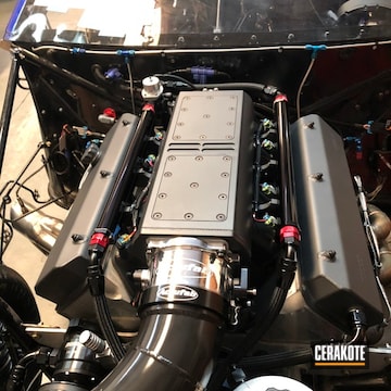 Cerakoted 632ci Big Block Chevy Efi Engine In H-109 And C-112