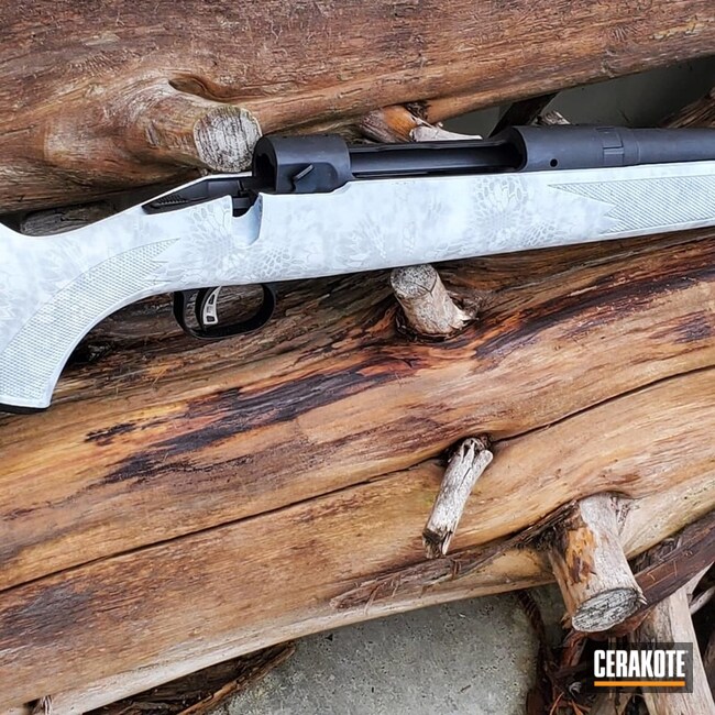 Cerakoted Savage Arms .270 Win Rifle In H-146 And Mc-161