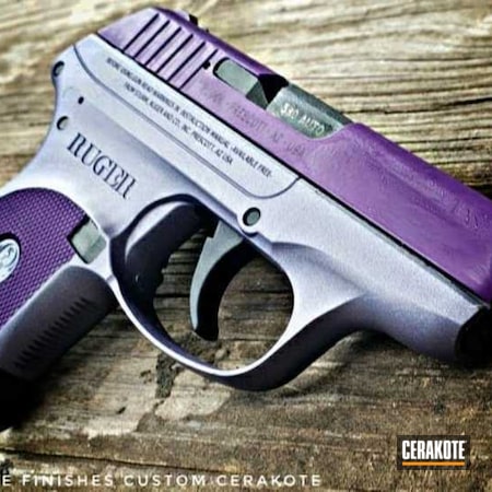 Powder Coating: LCP,Pocket Pistol,Two Tone,CRUSHED ORCHID H-314,.380 ACP,S.H.O.T,Pistol,EDC,Ruger,LOLLYPOP PURPLE C-163