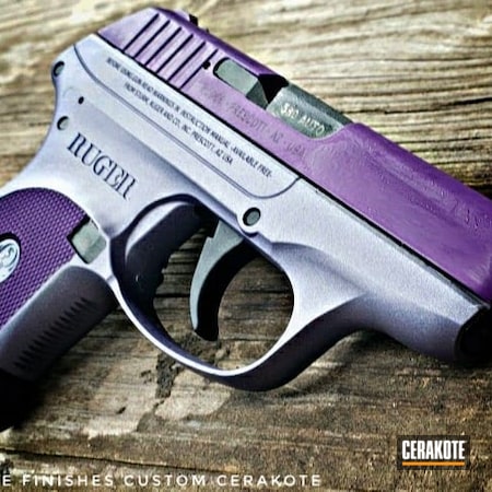 Powder Coating: LCP,Pocket Pistol,Two Tone,CRUSHED ORCHID H-314,.380 ACP,S.H.O.T,Pistol,EDC,Ruger,LOLLYPOP PURPLE C-163