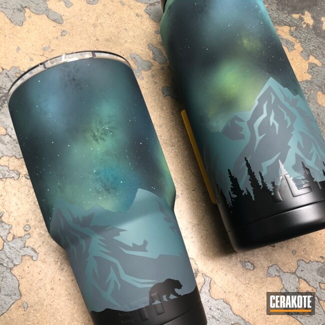 Cerakoted Matching Water Bottle And Tumbler