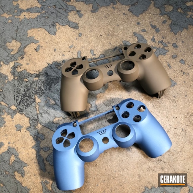 Cerakoted Refinished Ps4 Game Controllers In H-267 And H-326