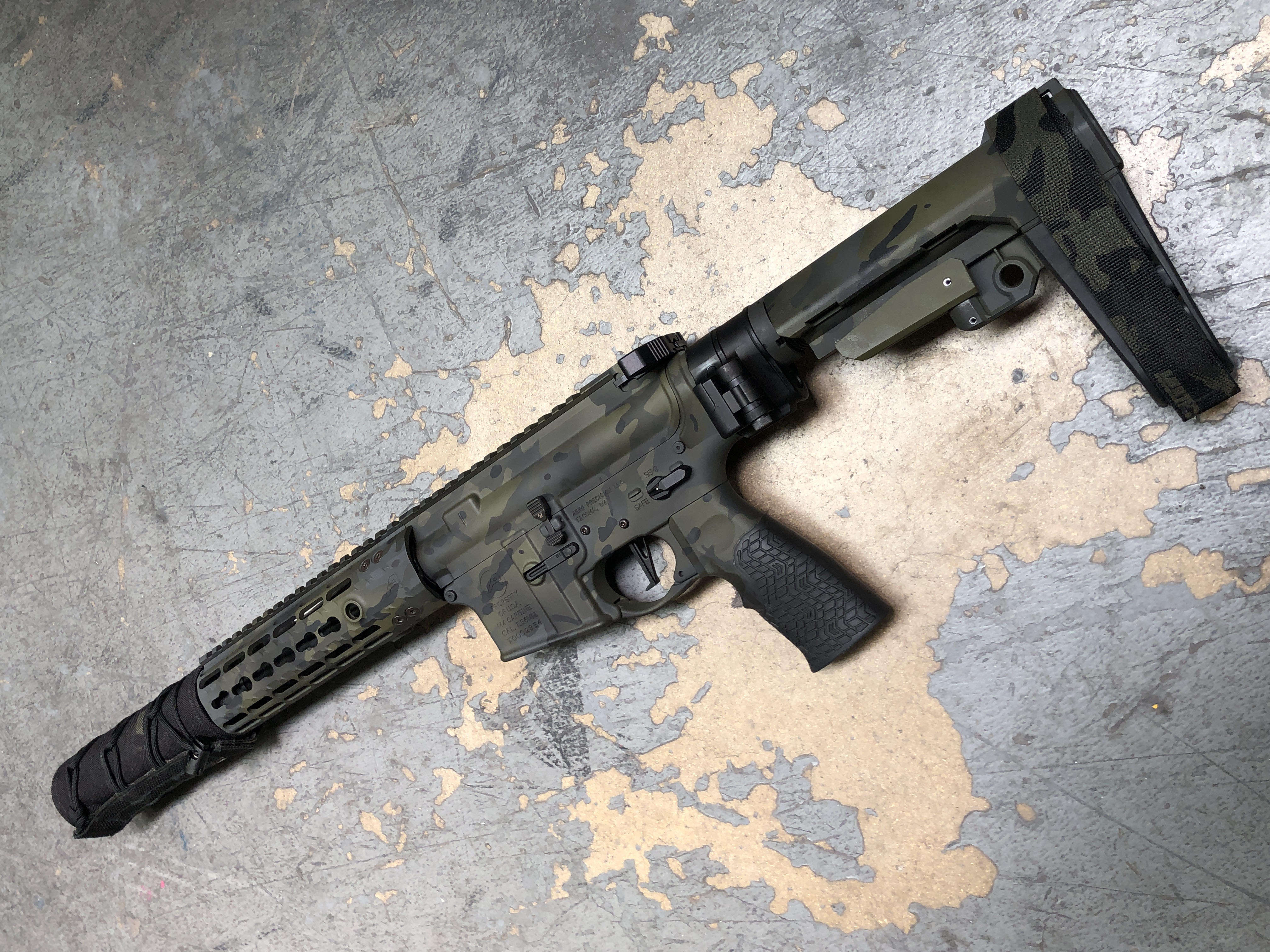 Custom AR Pistol featuring Sig™ Dark Grey, Graphite Black and Sniper ...