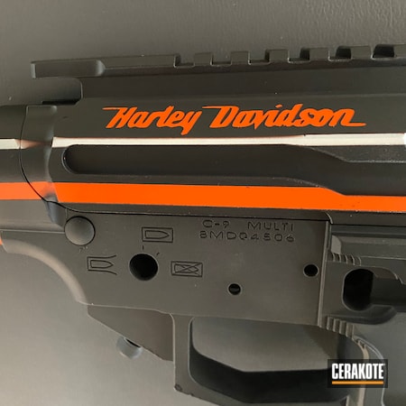 Powder Coating: Hunter Orange H-128,Graphite Black H-146,S.H.O.T,Stormtrooper White H-297,AR Pistol,Themed Cerakote,Harley Davidson,40cal