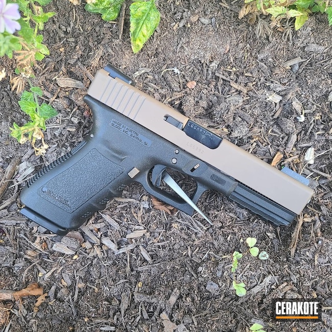 Glock .45 Handgun finished with Flat Dark Earth | Cerakote