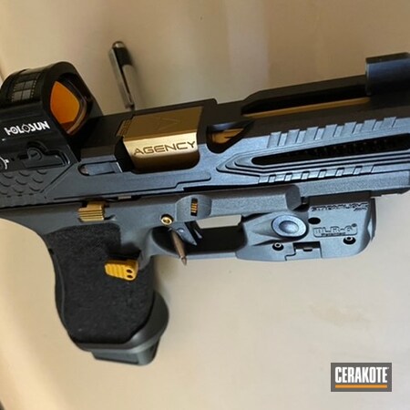 Powder Coating: 9mm,Glock,S.H.O.T,Pistol,Glock 19,Cobalt H-112