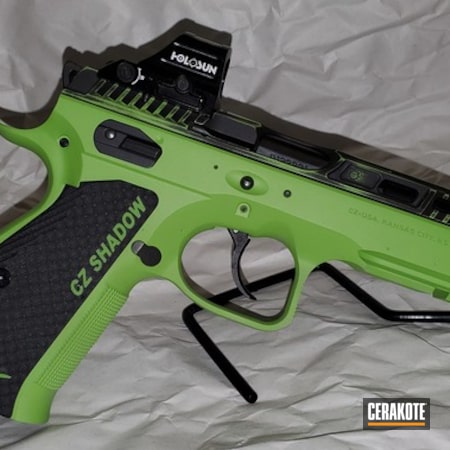 Powder Coating: 9mm,CZ Shadow 2,Zombie Green H-168,S.H.O.T,Pistol,CZ