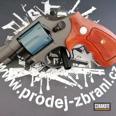 Powder Coating: Graphite Black H-146,Smith & Wesson,Two Tone,S.H.O.T,Blue Titanium H-185,Revolver,Smith & Wesson Model 10-7,Tungsten H-237,Custom