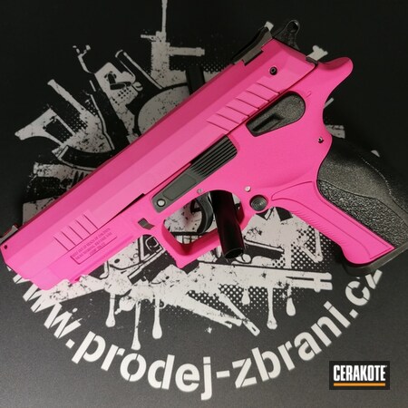 Powder Coating: 9mm,S.H.O.T,Pistol,Grand Power,Custom,Prison Pink H-141