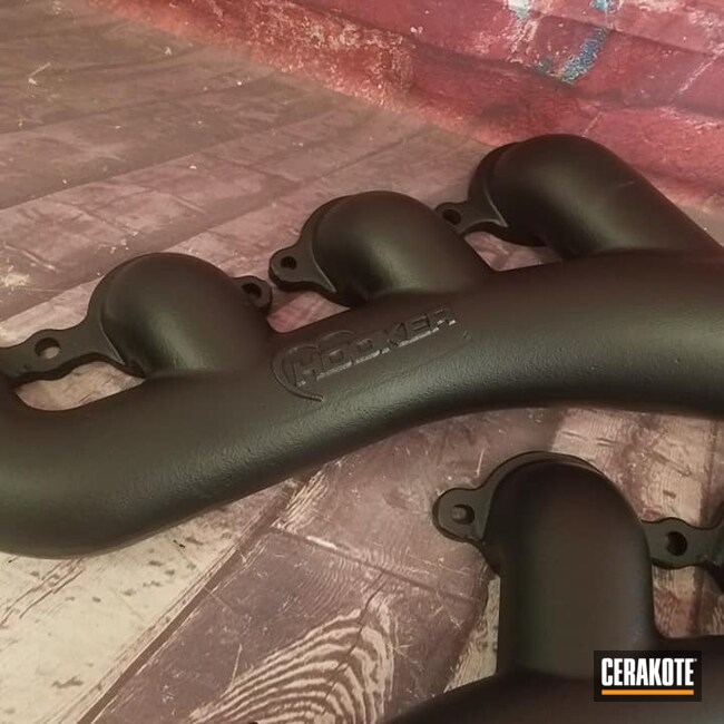 Cerakoted: Manifolds,Exhaust Coating,More Than Guns,Automotive,Automotive Exhaust,CERAKOTE GLACIER BLACK C-7600,Exhaust Manifold