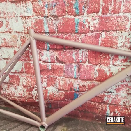 Powder Coating: Sports and Fitness,PINK CHAMPAGNE H-311,Bike Frame,Bicycle,Bicycles,More Than Guns,Carbon Fiber,Bicycle Frame