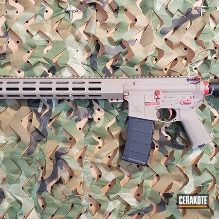 Powder Coating: FDE,5.56,AR,S.H.O.T,Palmetto State Armory,Tactical Rifle,.223 Wylde,FIREHOUSE RED H-216,AR-15,AR Build,AR Project