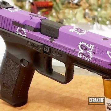 Cerakoted Prison Mike Themed Canik Tp9sf In H-140, H-146 And H-217