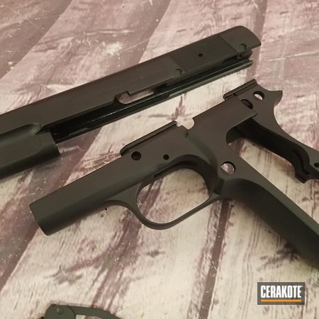 Powder Coating: 9mm,Graphite Black H-146,S.H.O.T,Pistol Frame,Handgun,Browning