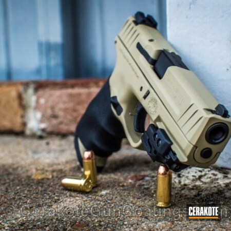 Powder Coating: Graphite Black H-146,Smith & Wesson,Desert Sage H-247,Handguns